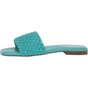 Vince Camuto Turquoise Woven Slide Sandals